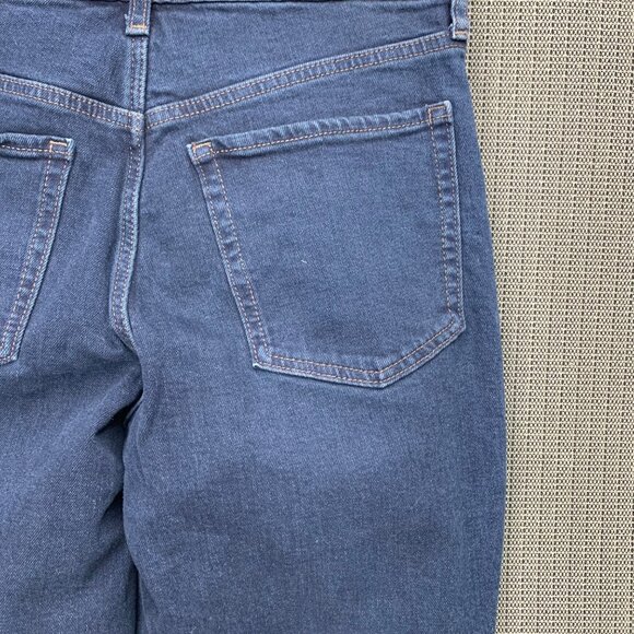 Old Navy Womens Size 8 Blue High-Rise O.G. Straight Jeans Dark Wash Denim - Picture 10 of 10